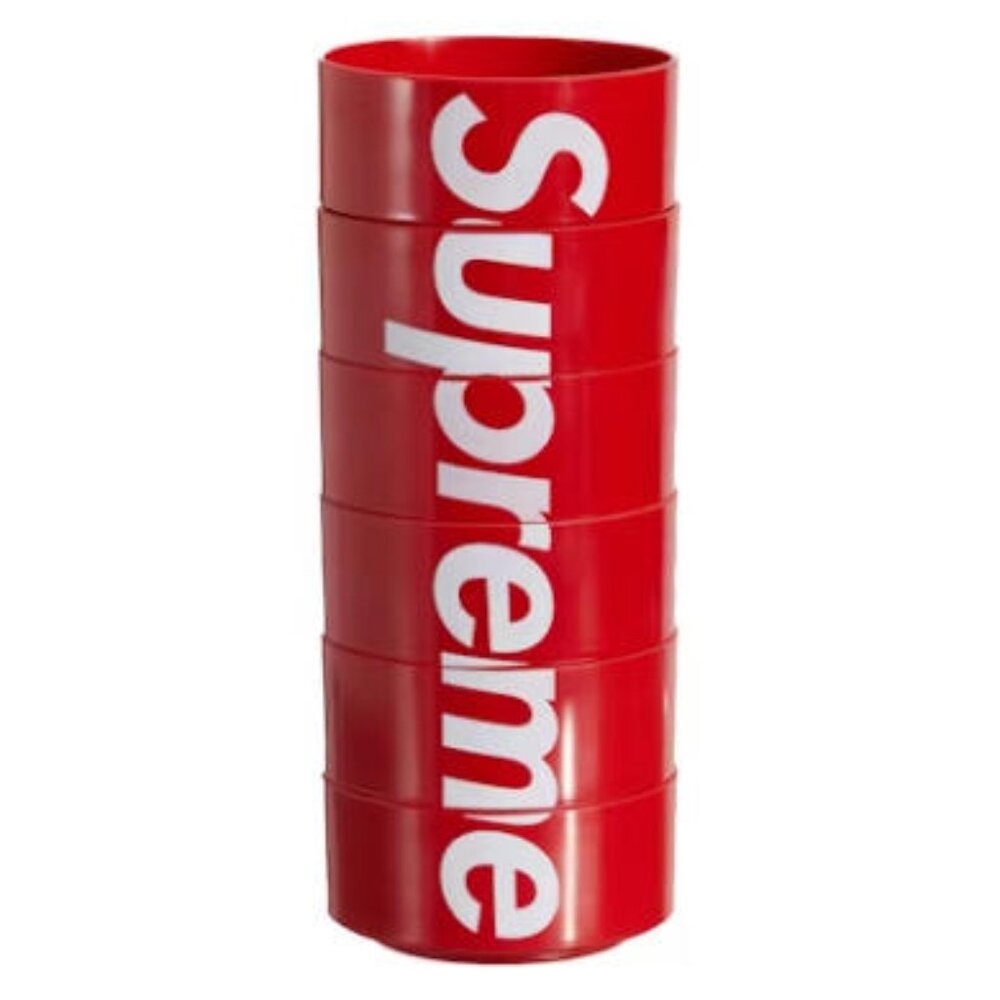 SS23A21 Supreme x Heller Bowls ( set of 6 ) Red Maxbowl New